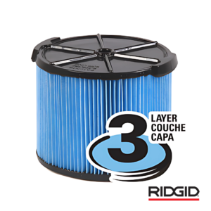 Filtro Papel VF3500 para aspiradoras 3 a 4.5 gls RIDGID (26643)