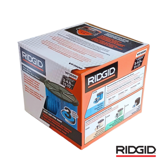 Filtro Papel VF3500 para aspiradoras 3 a 4.5 gls RIDGID (26643) - Image 6