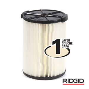 Filtro Papel VF4000 para aspiradoras 6 a 16 gls RIDGID (72947)