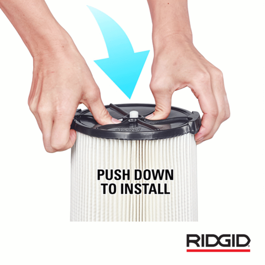 Filtro Papel VF4000 para aspiradoras 6 a 16 gls RIDGID (72947) - Image 4